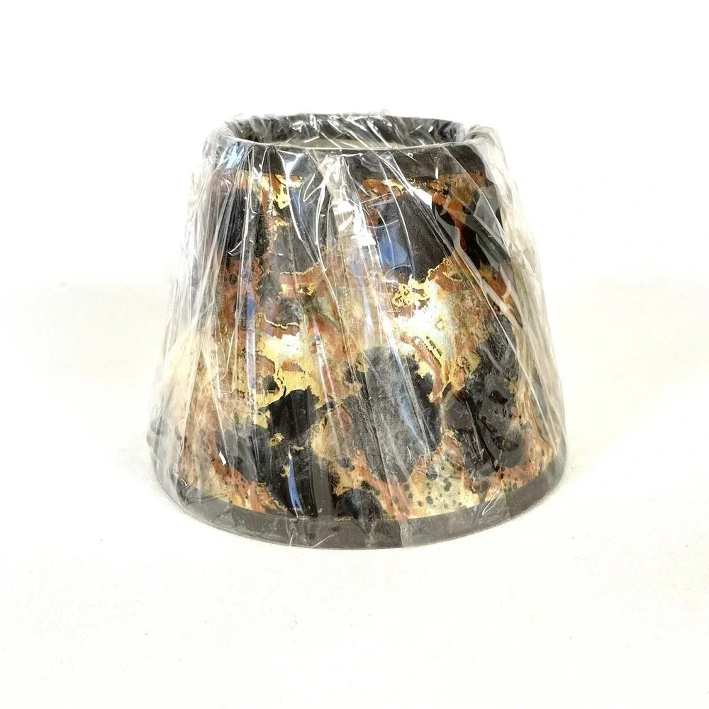 Vintage Tortoise Marbled Clip On Mini Lampshade 4